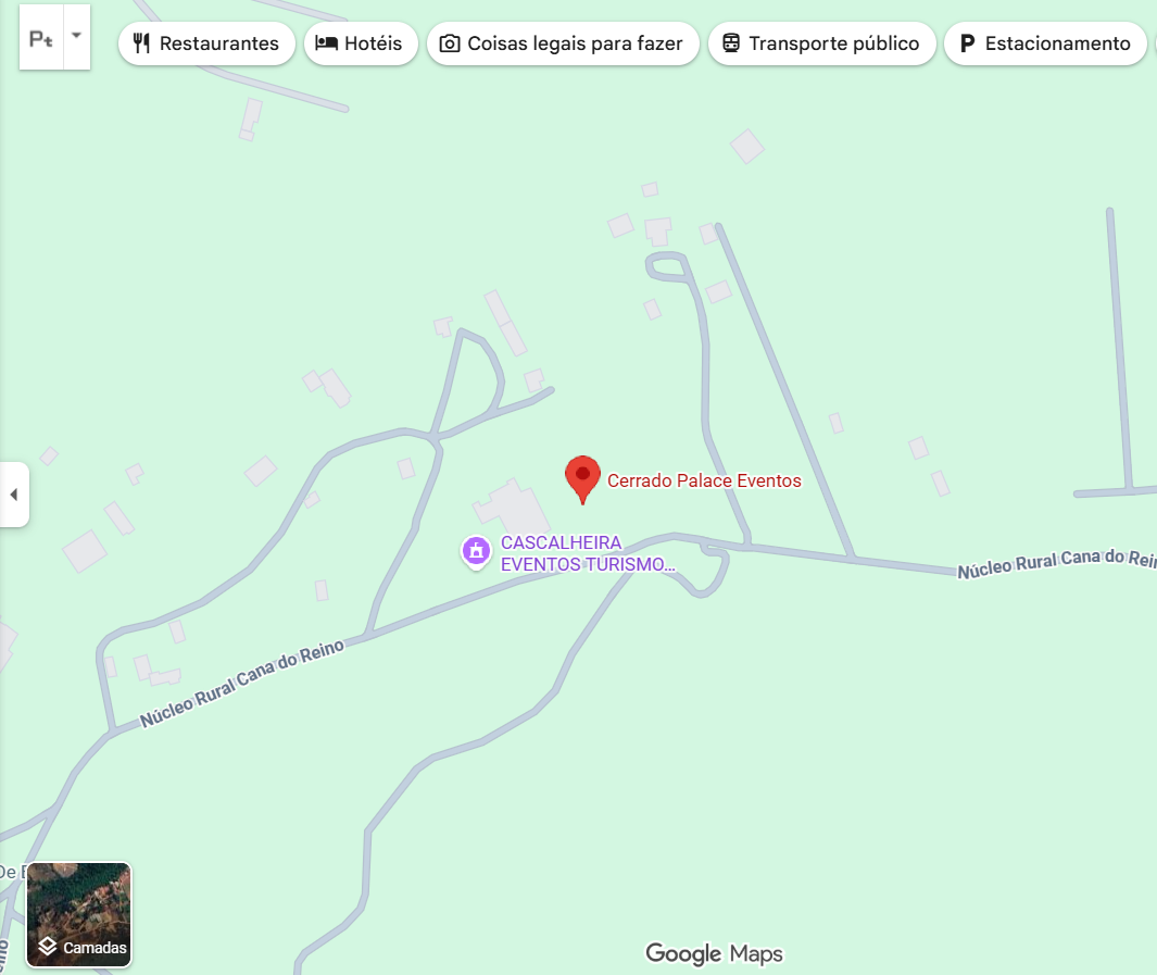 Mapa do Cerrado Palace Eventos